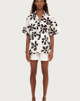 ZULU & ZEPHYR | COTTON SHIRT - CHOCOLATE FLOWER