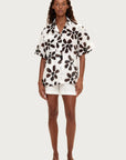 ZULU & ZEPHYR | COTTON SHIRT - CHOCOLATE FLOWER