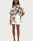ZULU & ZEPHYR | COTTON SHIRT - CHOCOLATE FLOWER