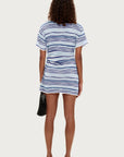 ZULU & ZEPHYR | T-SHIRT KNIT DRESS - BLUE STRIPE