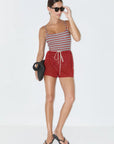 ZULU & ZEPHYR | RED KNIT SHORTS