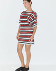 ZULU & ZEPHYR | BOLD STRIPE T-SHIRT KNIT DRESS