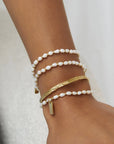 ARMS OF EVE | AMBER PEARL & GOLD BRACELET