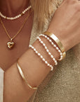 ARMS OF EVE | AMBER PEARL & GOLD BRACELET