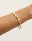 BY CHARLOTTE | WOVEN LIGHT COIN BRACELET