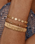 BY CHARLOTTE | WOVEN LIGHT COIN BRACELET