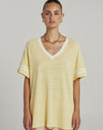 SUMMI SUMMI | V NECK TEE - BUTTER
