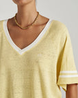 SUMMI SUMMI | V NECK TEE - BUTTER