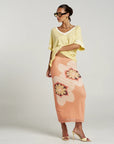 SUMMI SUMMI | V NECK TEE - BUTTER