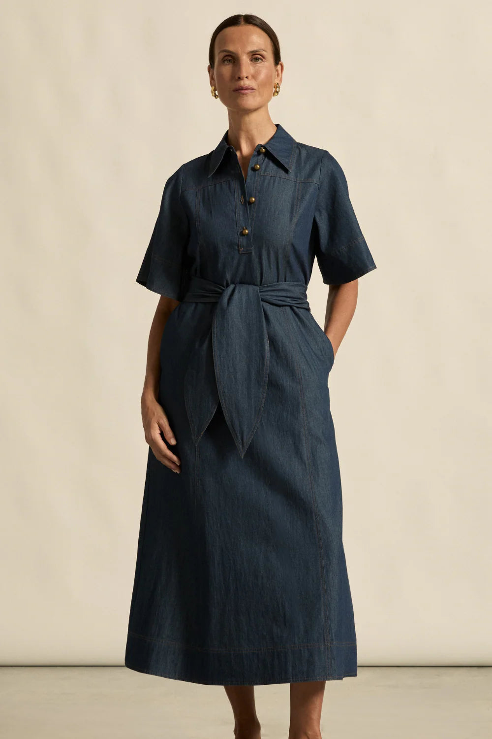 ZOE KRATZMANN | CAMEO DRESS - DARK CHAMBRAY