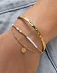 ARMS OF EVE | COBRA GOLD BRACELET - VANILLA
