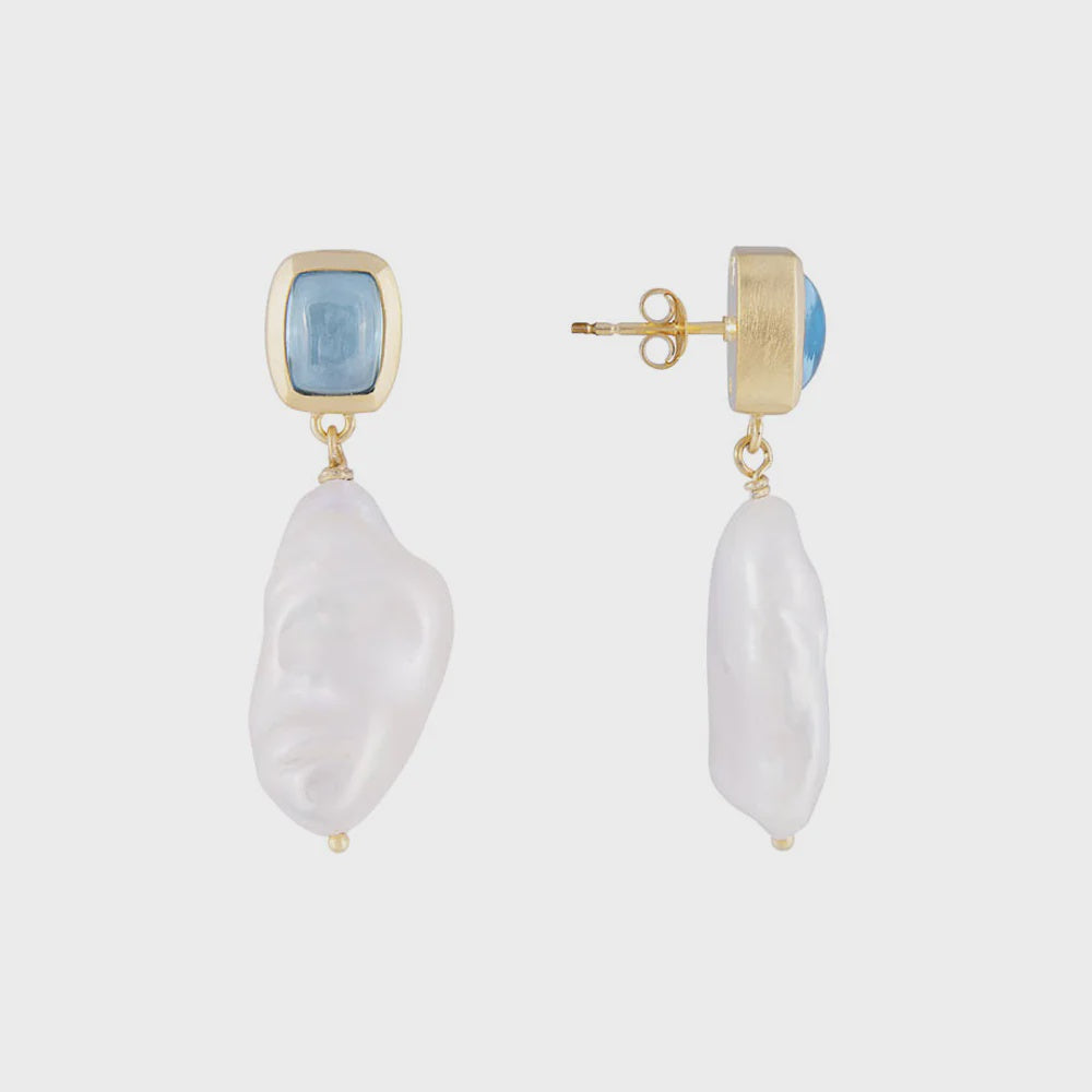 FAIRLEY | BLUE TOPAZ KESHI DROPS