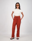 JASMINE ALEXA | MANAROLA TRACKPANTS - TOBACCO