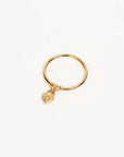 BY CHARLOTTE | GOLD CRYSTAL LOTUS HEART PADLOCK RING