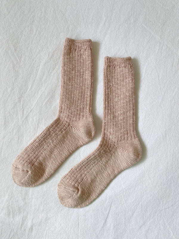 LE BON SHOPPE | COTTAGE SOCKS - PEACHY KEEN
