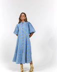 LA BOHEME GIRLS | PEYTON MIDI DRESS - DENIM HEARTS