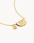 BY CHARLOTTE | LOTUS & LITTLE BUDDAH NECKLACE