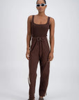 JASMINE ALEXA | PANAREA TRACKPANT - BROWN