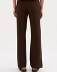 NUDE LUCY | ZOSIA KNIT PANT - CHOCOLATE