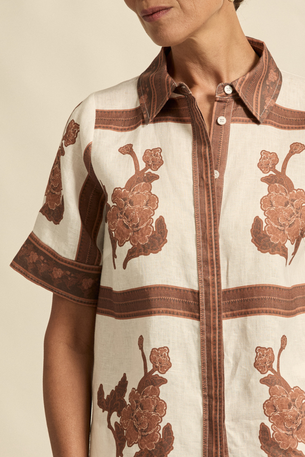 ZOE KRATZMANN | PIXEL TOP - COFFEE COLLAGE