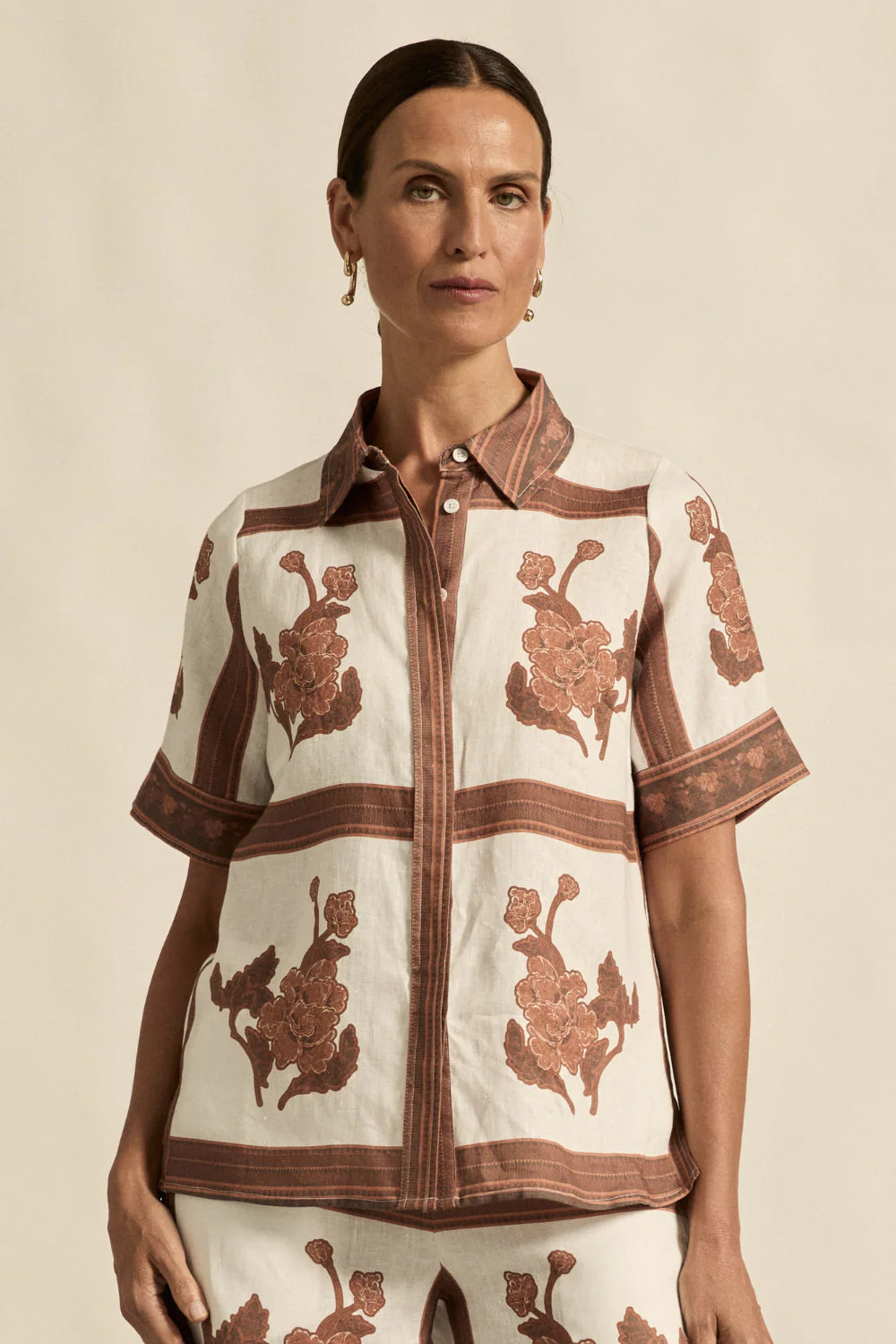 ZOE KRATZMANN | PIXEL TOP - COFFEE COLLAGE