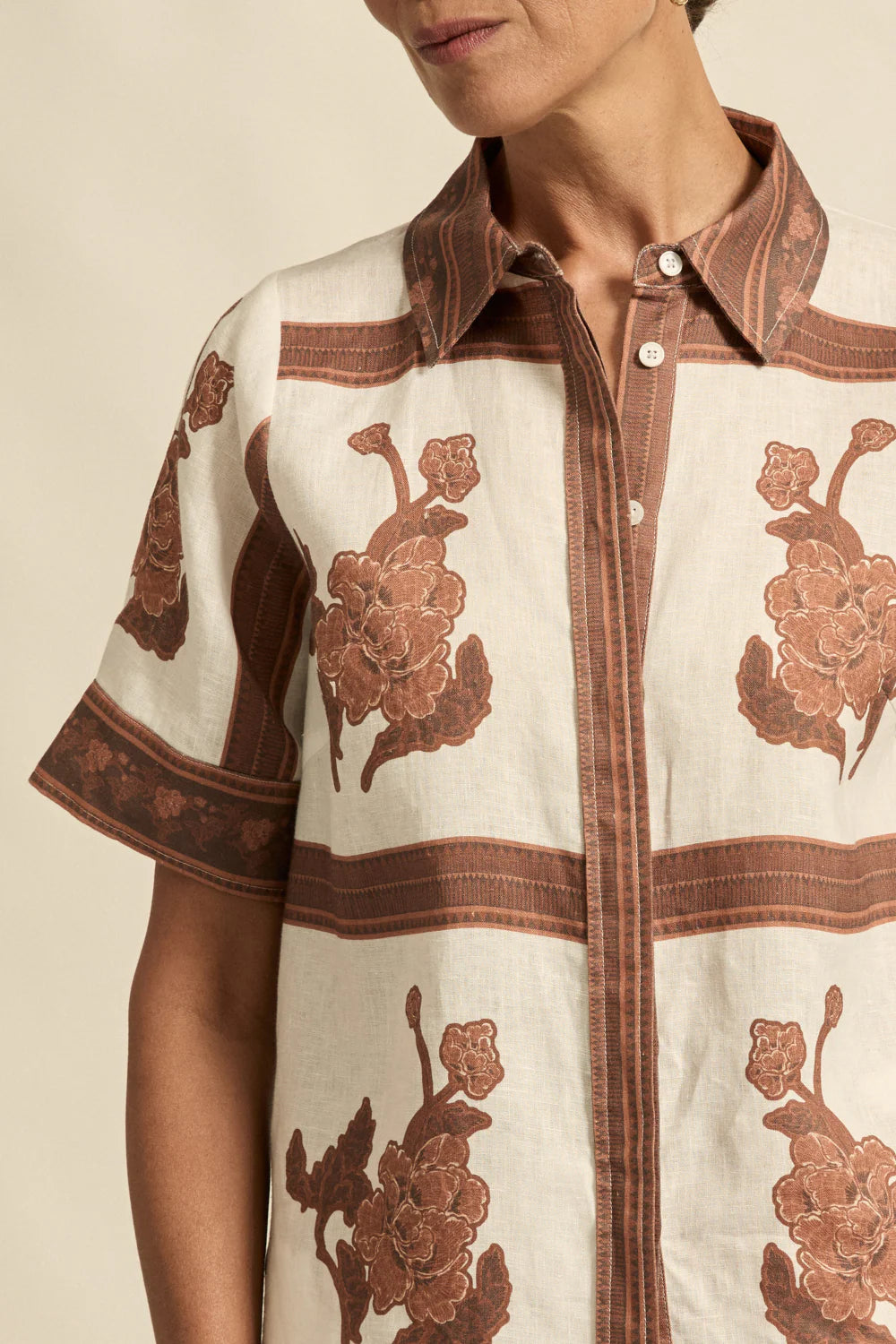 ZOE KRATZMANN | PIXEL TOP - COFFEE COLLAGE