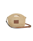 NIM | LEATHER TRIMMED RAFFIA MINI