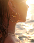 ARMS OF EVE | RILEY GOLD HOOP EARRINGS - LARGE