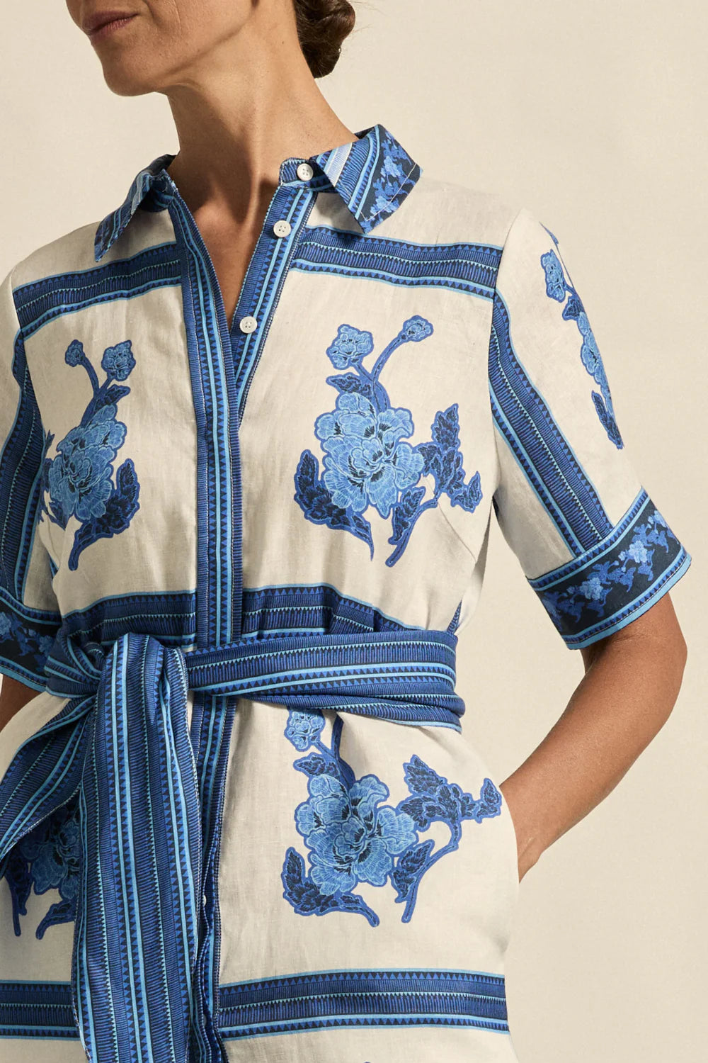 ZOE KRATZMANN | ROAM DRESS - AZURE COLLAGE