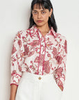 ZOE KRATZMANN | SERENADE TOP - ROSE PAISLEY