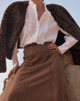 ZOE KRATZMANN | STELLAR SKIRT - MOCHA