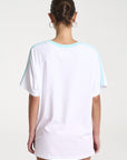 SUMMI SUMMI | SUMMI TEE - WHITE/ AQUA