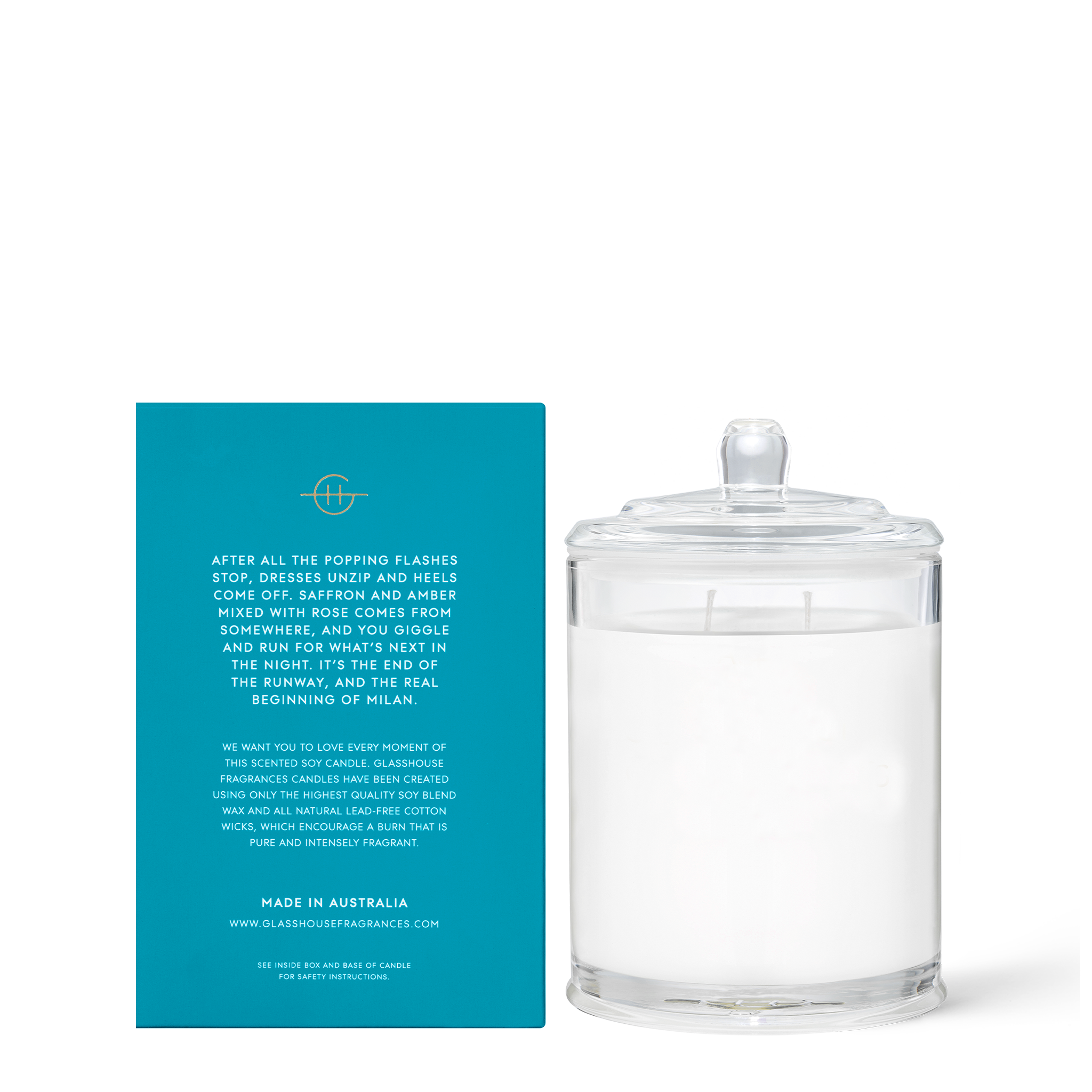 GLASSHOUSE | MIDNIGHT IN MILAN -  380G CANDLE