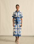 ZOE KRATZMANN | ROAM DRESS - AZURE COLLAGE