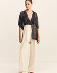 SHONA JOY | HOUSTON SHORT SLEEVE NECK TIE SHIRT