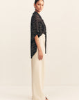 SHONA JOY | HOUSTON SHORT SLEEVE NECK TIE SHIRT