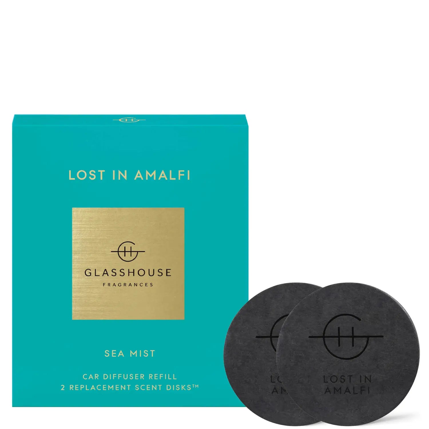 GLASSHOUSE | CAR DIFFUSER REPLACEMENT DISCS - LOST IN AMALFI