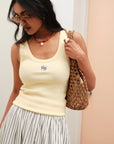 CERES LIFE | ZOE CONTOUR TANK - BUTTER