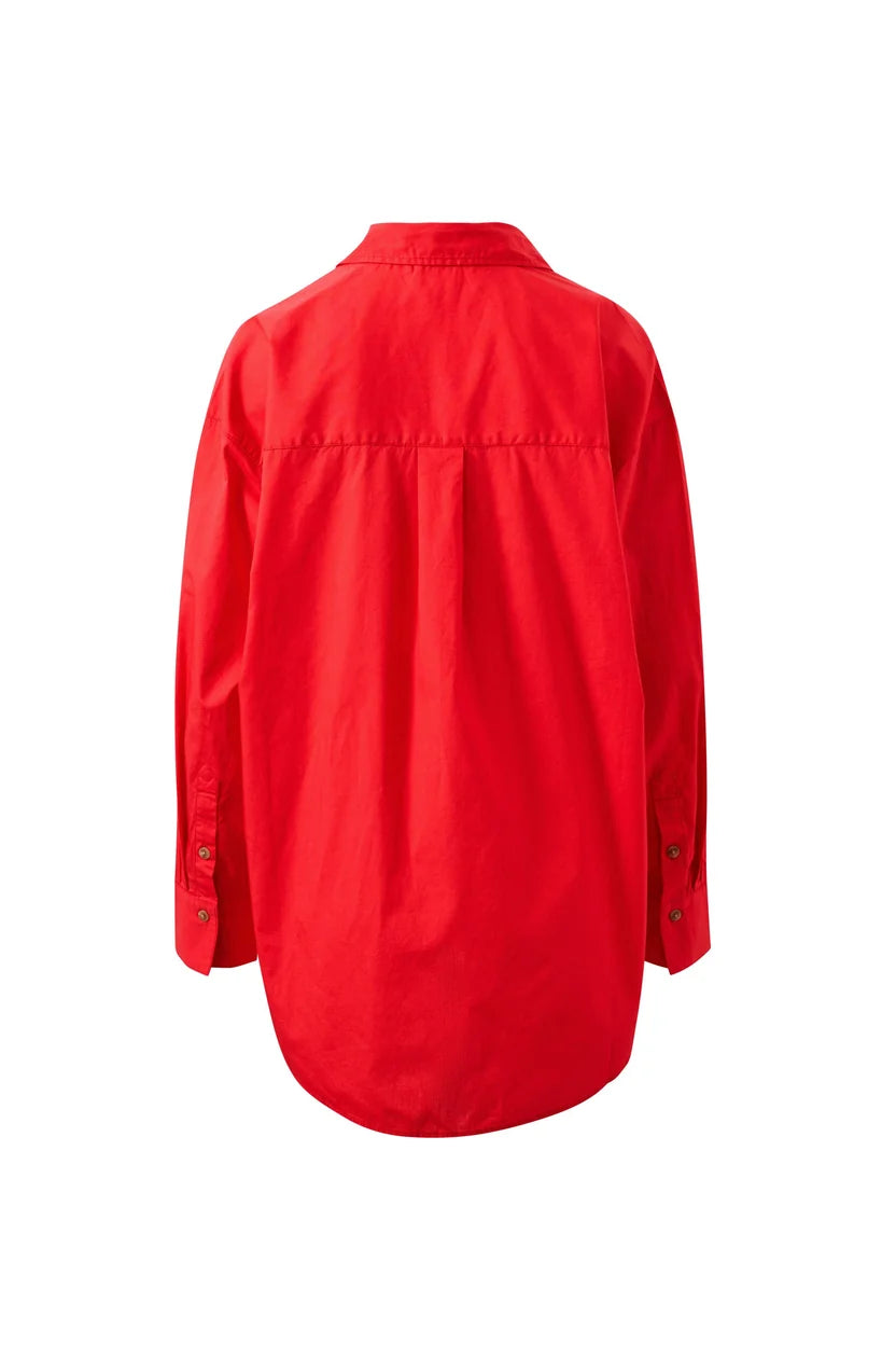 CERES LIFE | PETA OVERSIZED SHIRT - HERITAGE RED