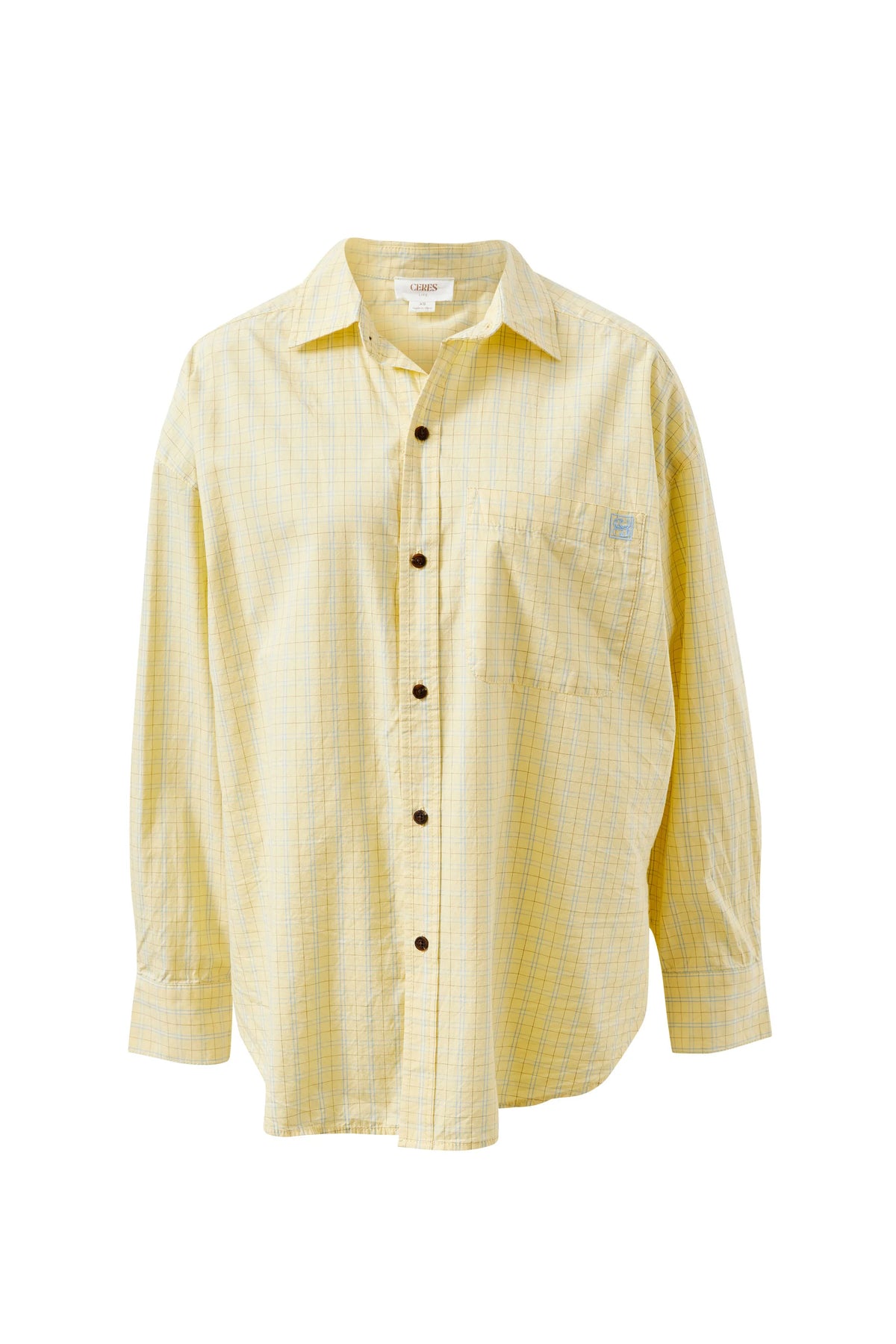 CERES LIFE | PETA OVERSIZED SHIRT - FADED SUN CHECK