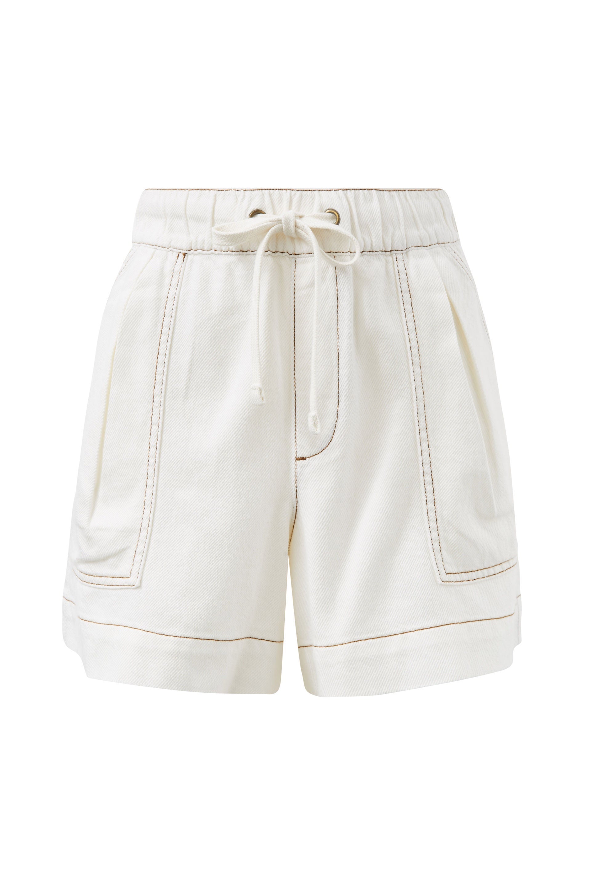 CERES LIFE | RELAXED EVERYDAY SHORT - ECRU TWILL