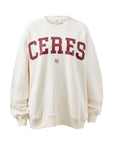 CERES LIFE | ISLA OVERSIZED SLOUCHY CREW - WINTER WHITE