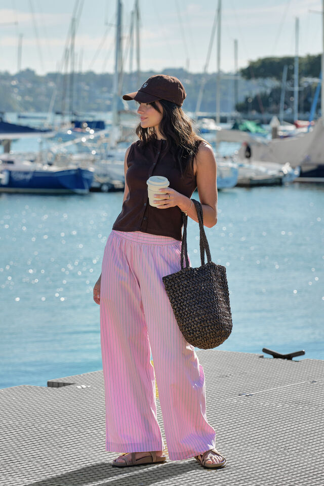 CERES LIFE | LYLA BUTTON THROUGH RIB TANK