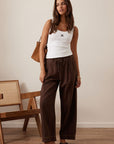 CERES LIFE | JESSIE BARREL PANT - CHOCOLATE