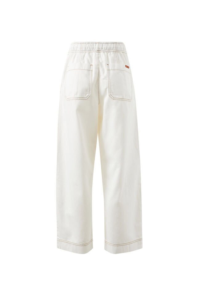 CERES LIFE | JESSIE BARREL PANTS - FRESH ECRU
