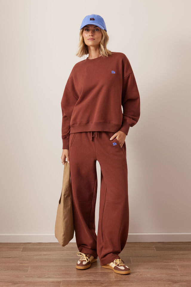 CERES LIFE | ELISE TRACKPANT - BURNT TOFFEE