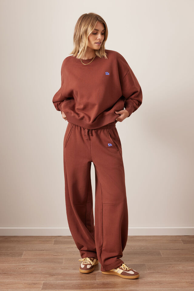 CERES LIFE | QUINN SLOUCHY CREW - BURNT TOFFEE
