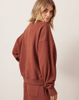 CERES LIFE | QUINN SLOUCHY CREW - BURNT TOFFEE