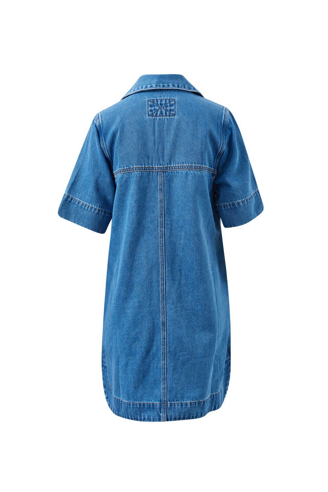 CERES LIFE | BONNIE RELAXED SHIRT DRESS - FRESH INDIGO