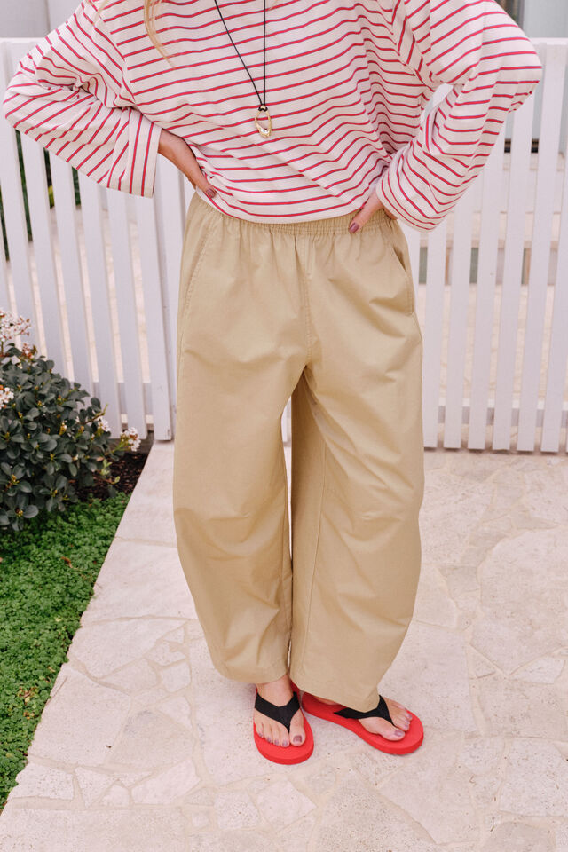 CERES LIFE | BELLA BARREL PANT - BURNT BUTTER
